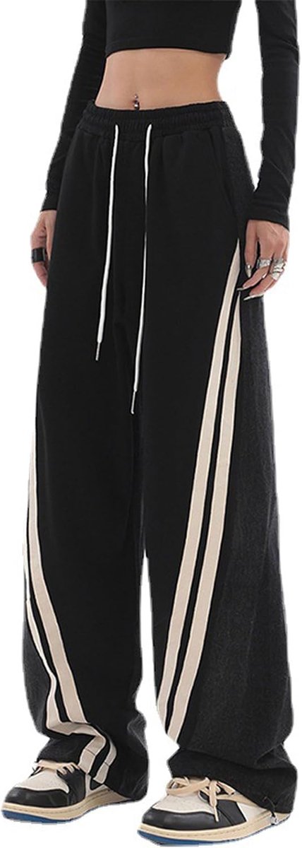 Damesbroek, zomerbroek, lichte hoge taille, katoenen broek, vrijetijdsbroek