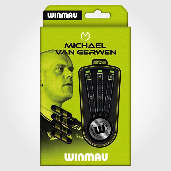 Winmau Dartpijlen MvGerwen Premium Brass 21g van Winmau — afbeelding 2