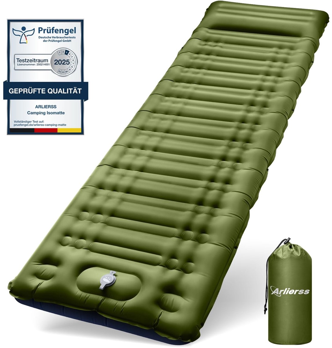 Omgoods - Opblaasbaar Campingmatras met Kussen - Ultralicht en Waterproof