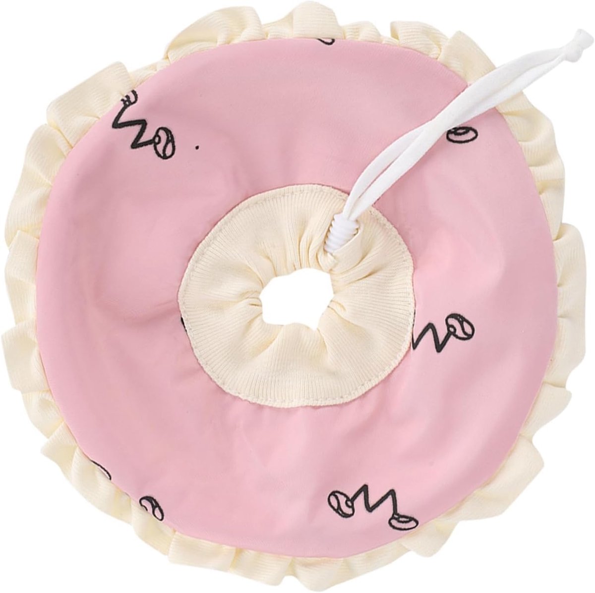 Cirkelvormige Roze Elizabethaanse Beschermkraag voor Cavia's en Konijnen van Petit Pet - Ideale Dieren Halsband voor Kleine Huisdieren Bescherming tegen Verwondingen