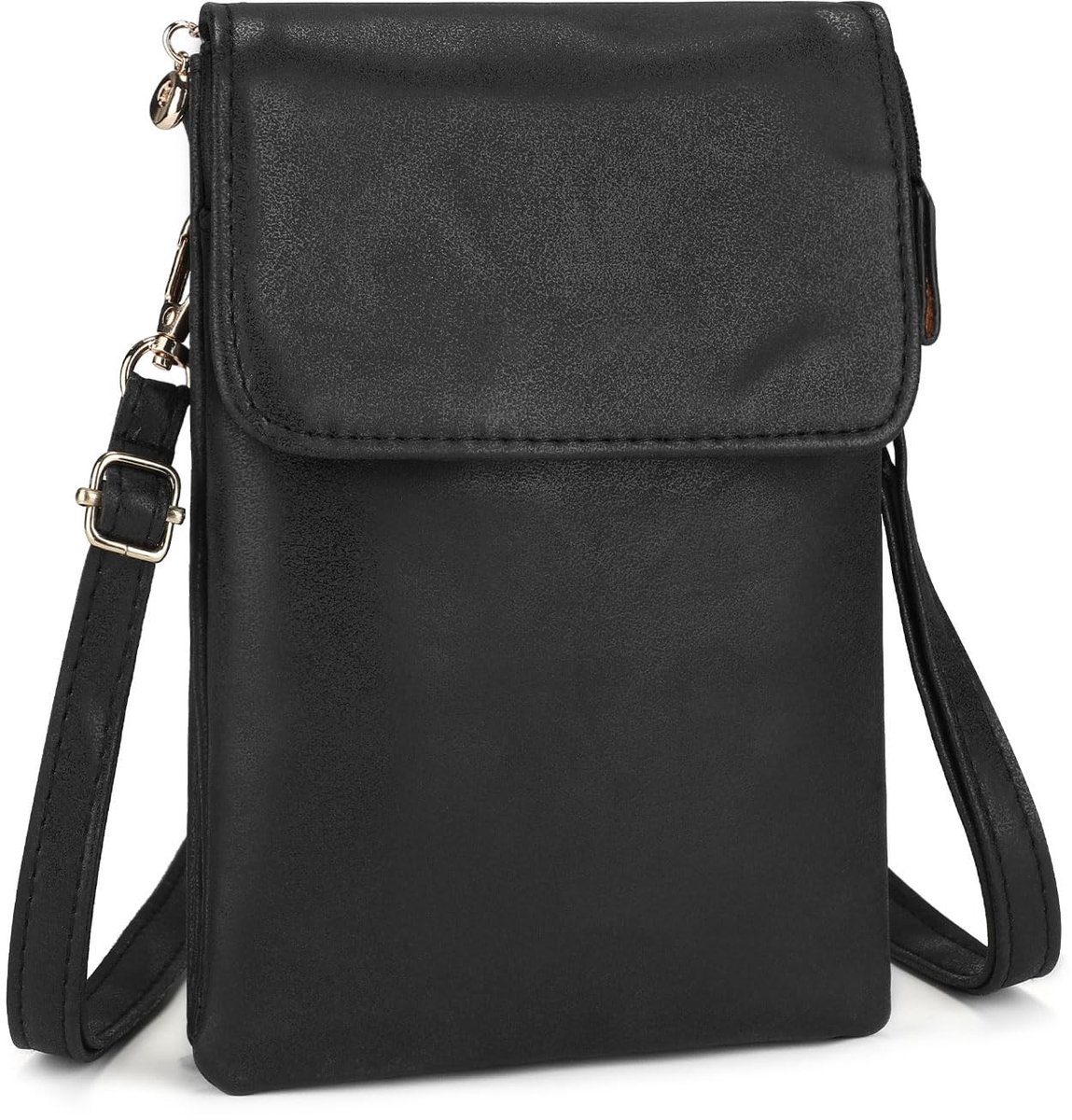 Omgoods - Dames Kleine Schoudertas met Portemonnee - PU Leren Tas met Verstelbare Schouderband