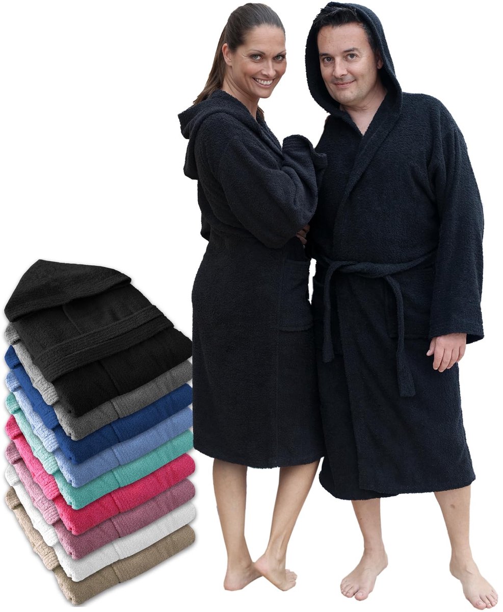 Omgoods - Unisex Badjas met Capuchon van 100% Katoen, 450 g/m²