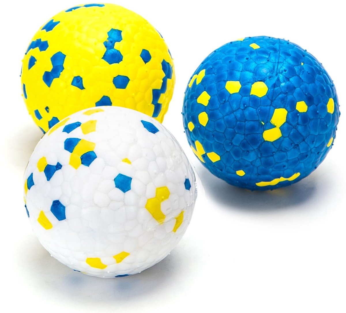 Omgoods - Set van 3 Indestructible Hondenballen, Duurzaam en Elastisch Speelgoed