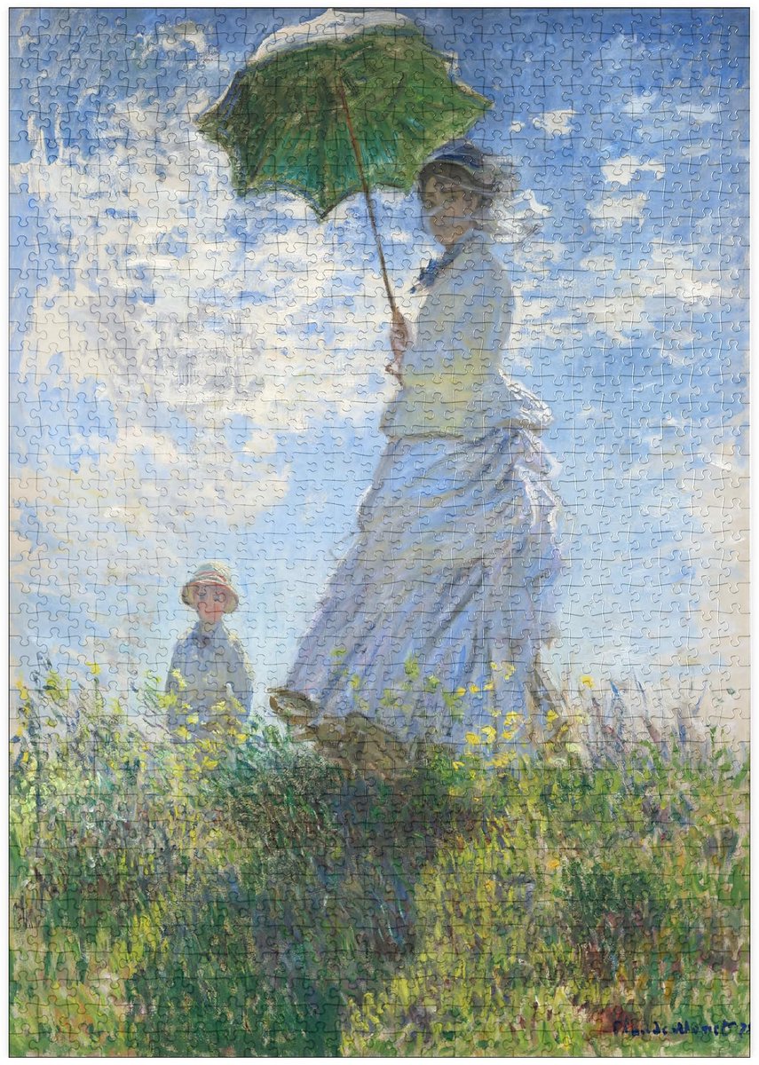 Omgoods - Premium 1000 Stukken Puzzel Madame Monet en Haar Zoon (1875)