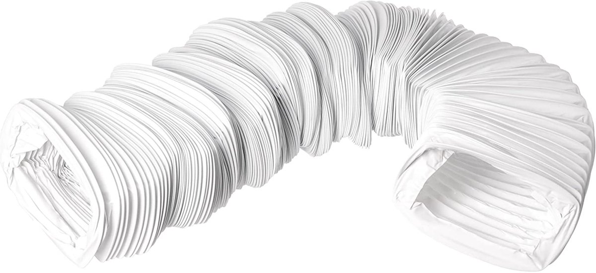 Omgoods - Flexibele PVC Ventilatie Slang 110 x 55 mm - 6 m voor Luchtverversing