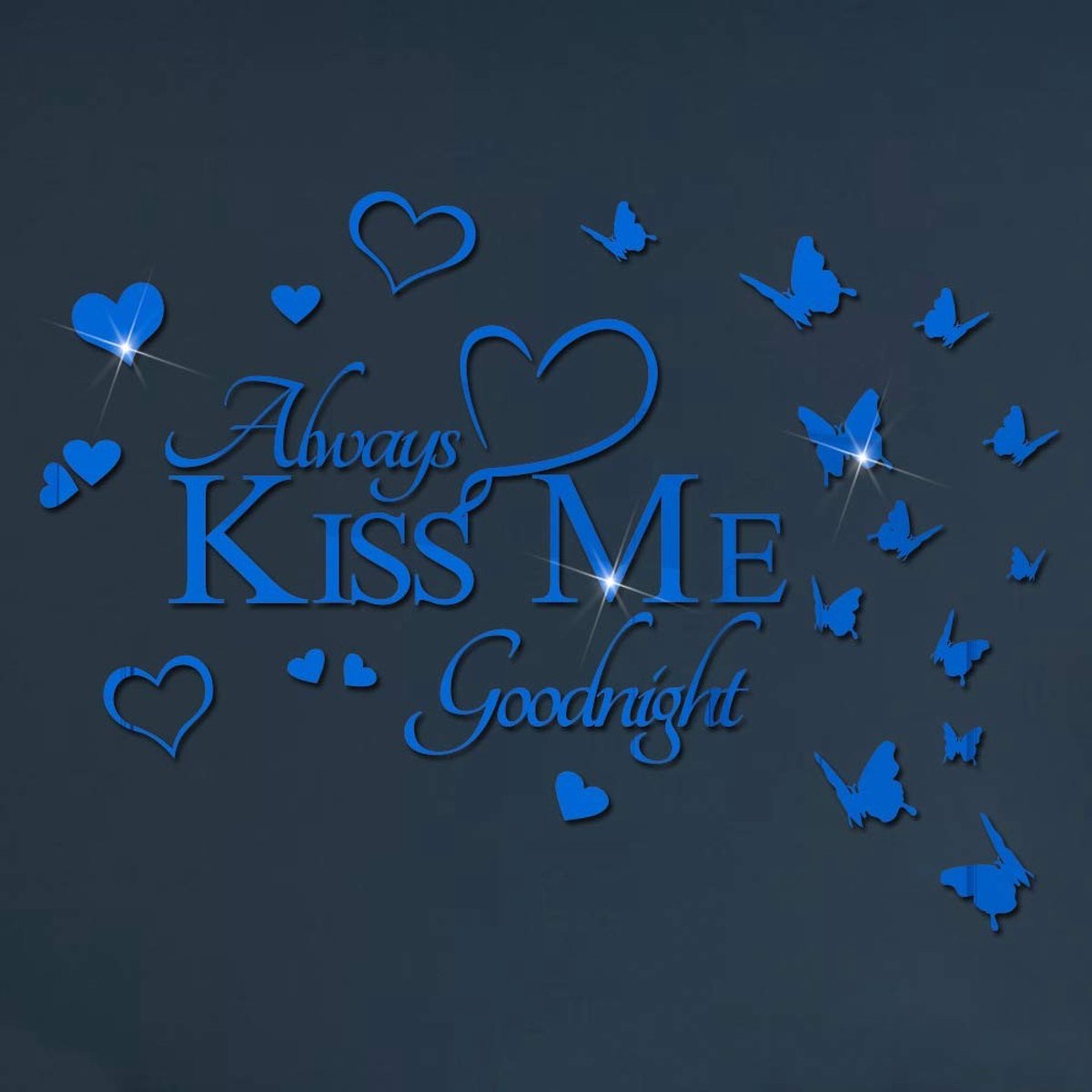 Omgoods - DIY Spiegel Vlinder Muurstickers - ME Goodnight Quotes Decoratie