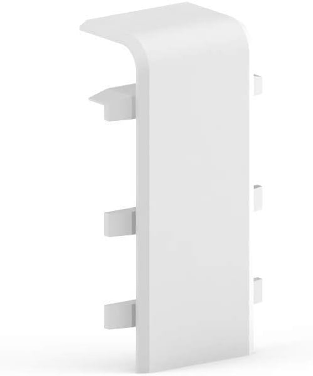 connector voor plint 70 mm van PVC | Inhoud: 2 stuks - voor de verbinding van plinten
