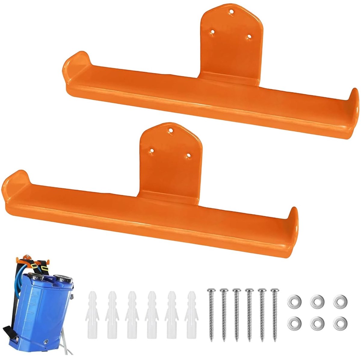 Omgoods - 2 Stuks Heavy Duty Backpack Leaf Blower Hanger voor Garage