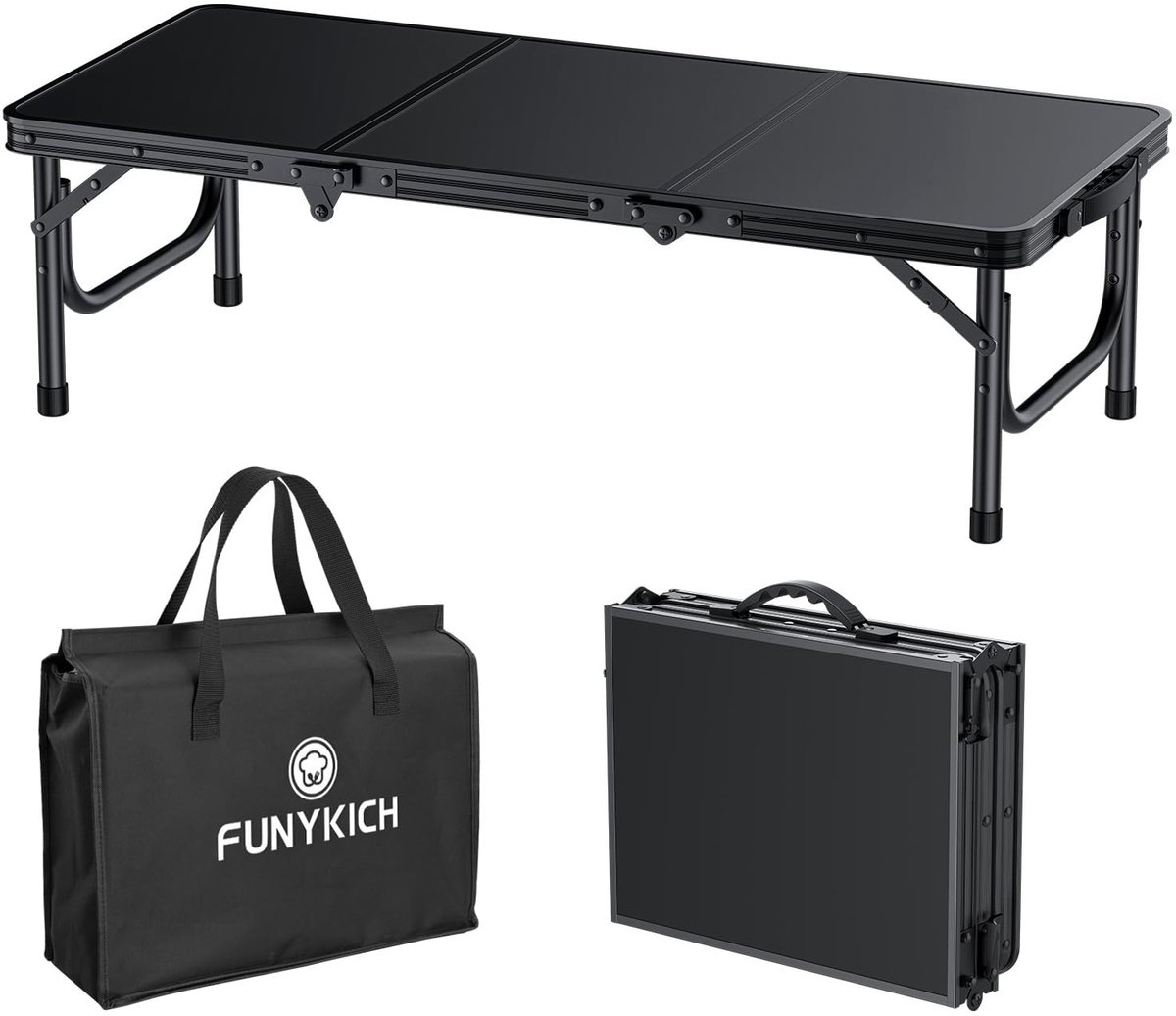 Omgoods - Vouwbare Picknicktafel met Handvat - Ideaal voor Camping en Strand