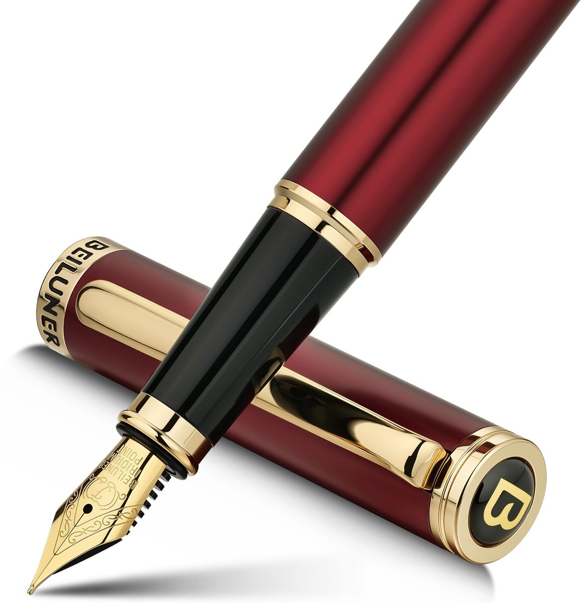 Omgoods - Luxe Vulpen met 24K Gouden Accenten en Inktconverter