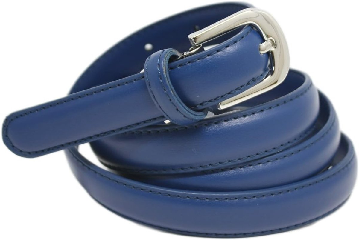 dunne damesriem 2 cm van rundleer korst verstelbaar 120 cm