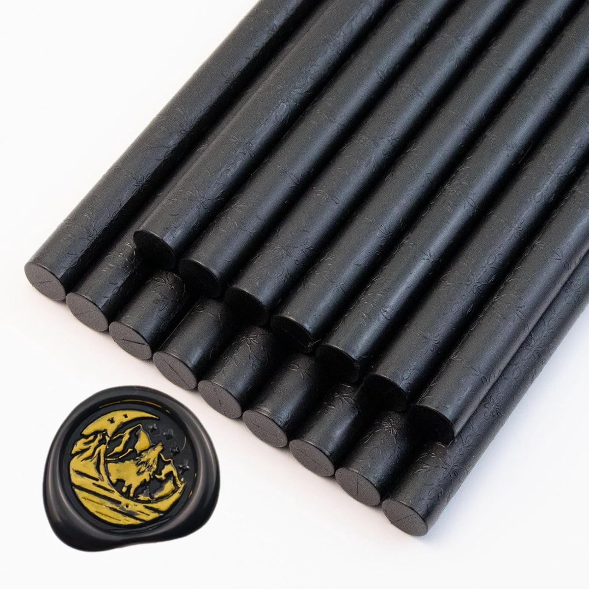 Stick, Ioggtser 16 stuks lijmpistool waszegelsticks voor waszegelstempel, verzegelende wassticks voor huwelijksuitnodigingen, kaarten, enveloppen(Black)
