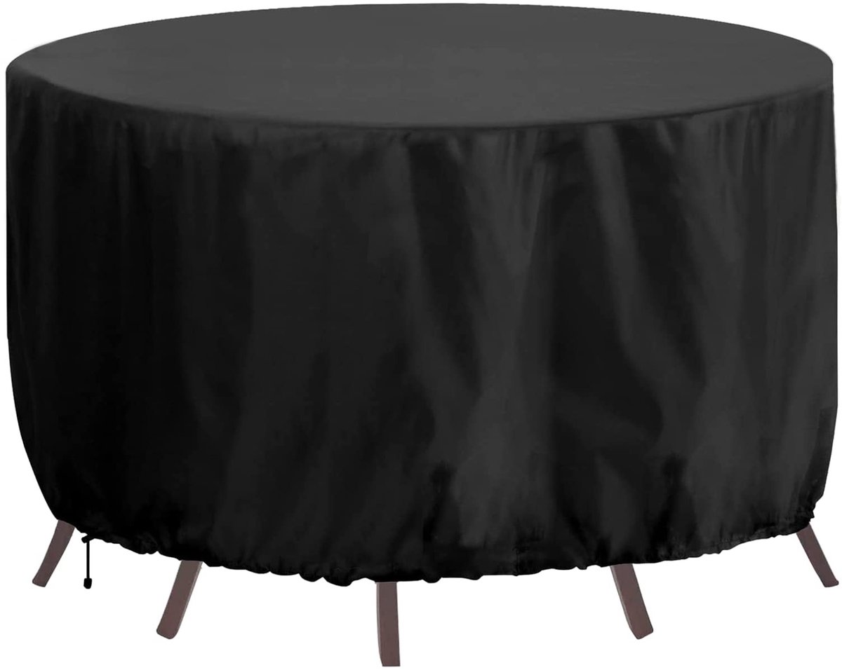 Tuinmeubelhoes Heavy Duty - Waterdicht, winddicht en anti-UV bescherming voor buitentafels 180 x 80 cm zwart