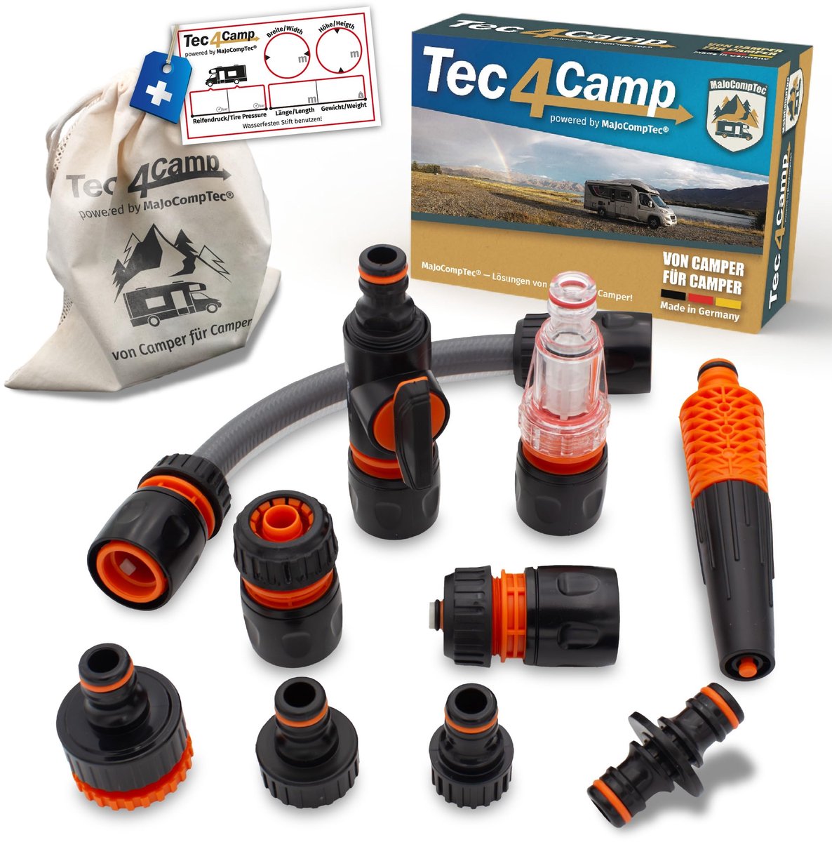Omgoods - CONNECT-30 Waterfilter voor Motorhome en Caravan - Inclusief Slangverbinding