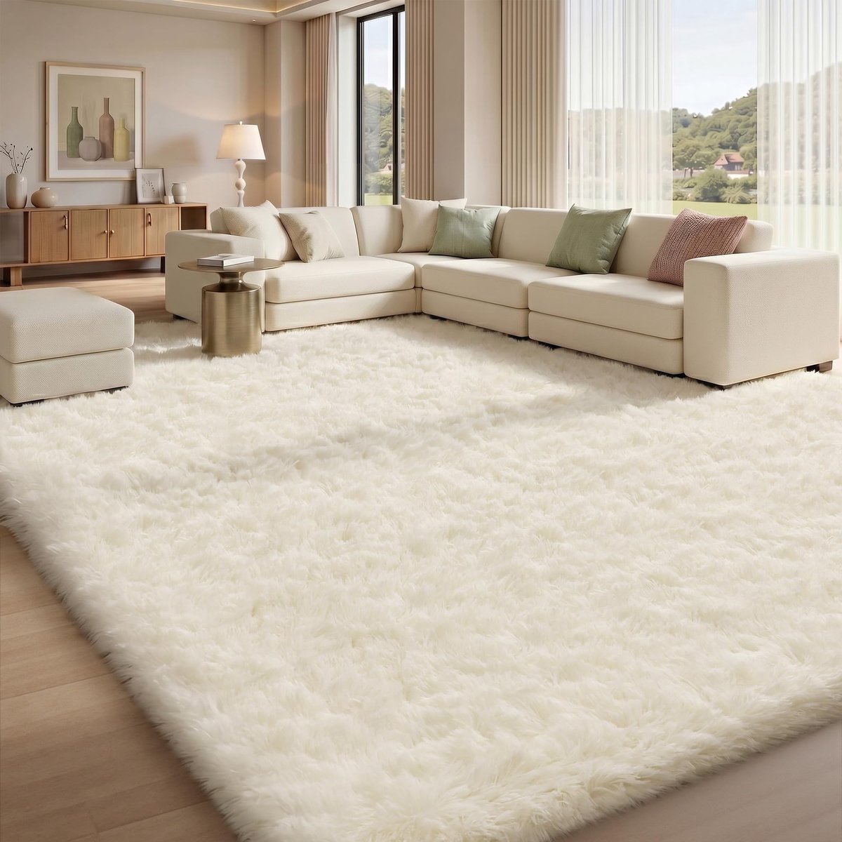 Omgoods - Hoogpolig Vloerkleed 160x230 cm - Wasbaar en Antislip