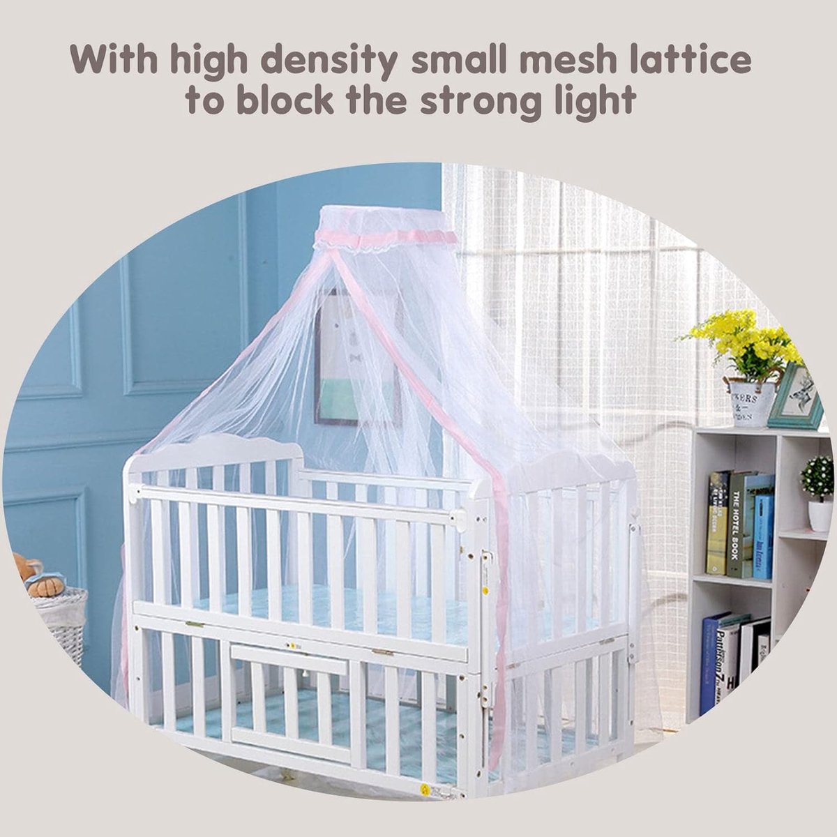 klamboe bed luifel wiegnet koepel plafond klamboe wieg muggengaas opknoping bednet muggenbar houd uw baby uit de buurt van muggen 60 x 450cm