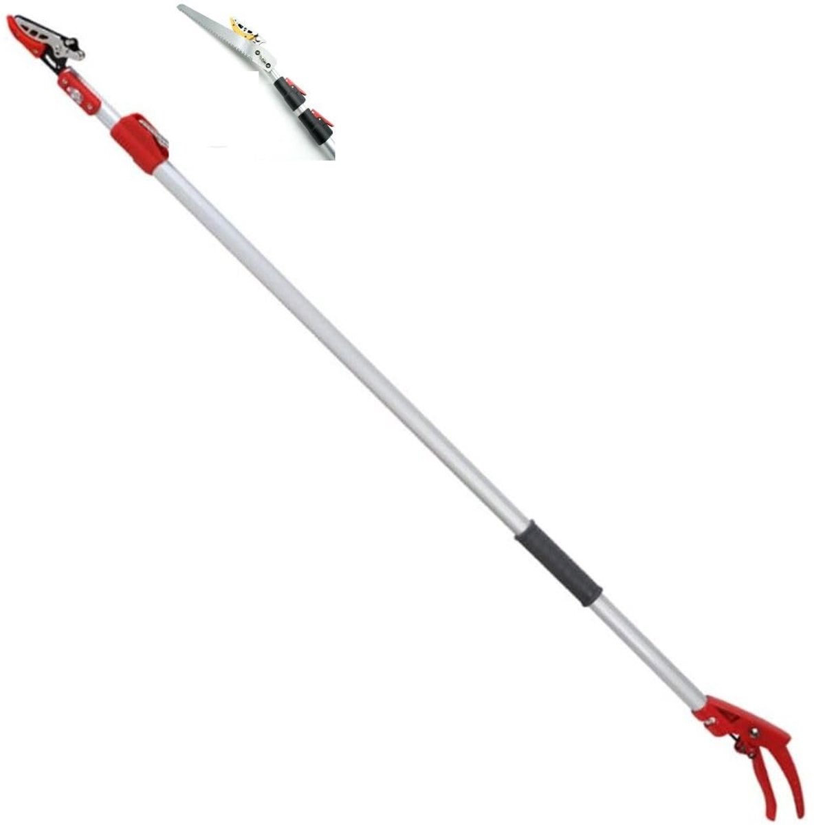 Omgoods - Telescopische Snoeischaar en Takkenzaag - Verstelbare Snoeischaar 130-220 cm