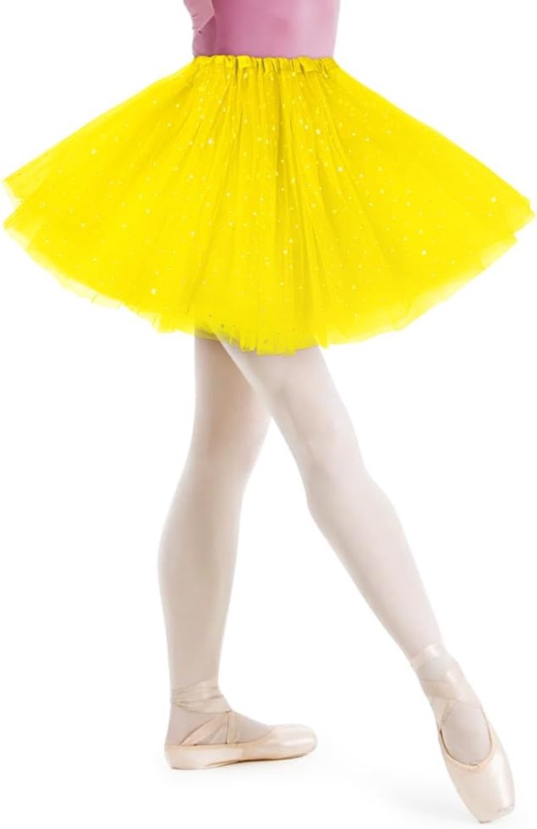 Klassieke Tutu Rok, Elastische 3-laagse Tule Rok, Ballet Tule Rok, Petticoat Onderrok voor Carnaval, Themafeest, Ballet, Dans, Verkleedkleding, Halloween Kostuum