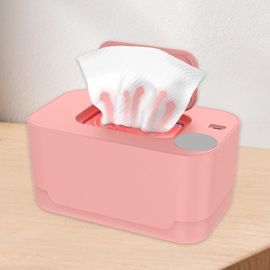 Baby Billendoekjes Verwarmer - Doekjes Warmer - Baby Verzorgen - Constante Warmte - 20 x 10 x 10 cm - roze — afbeelding 3