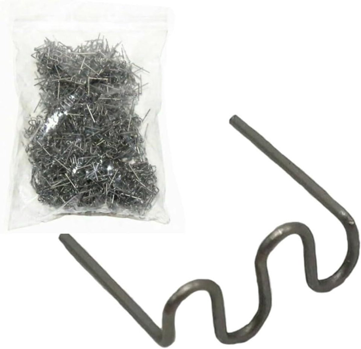 Plastic Las Nietjes - Reparatiefixaties Golf - Kunststof Repareren - Roestvrij Staal - 1000 stuks 0.8mm - Zilver