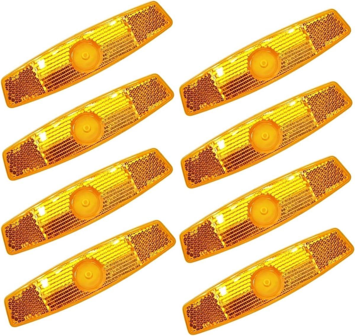 Set van 8 Fietsreflectoren voor Spaken, Veiligheidsreflectoren voor Mountainbike en Racefiets, Geel