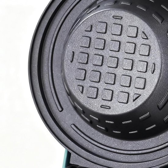 Wafelijzer Hoorntjes - Wafelmaker Kommetjes - Desserts Maken - Gelijkmatige Warmte - 17x13x17 cm - Blauw — afbeelding 3