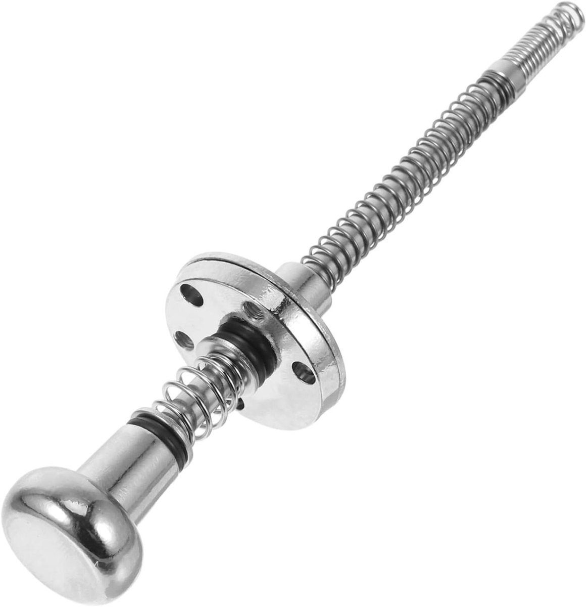 Flipperkast Stang - Schietstang Balschieter - Spelverbetering - Veerbelast Mechanisme - 17 cm - Zilver