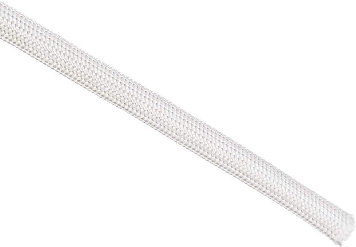Isolatie hitteschild hittebescherming slang huls 9.8FT-5mm hoge temperatuur siliconen glasvezel wit