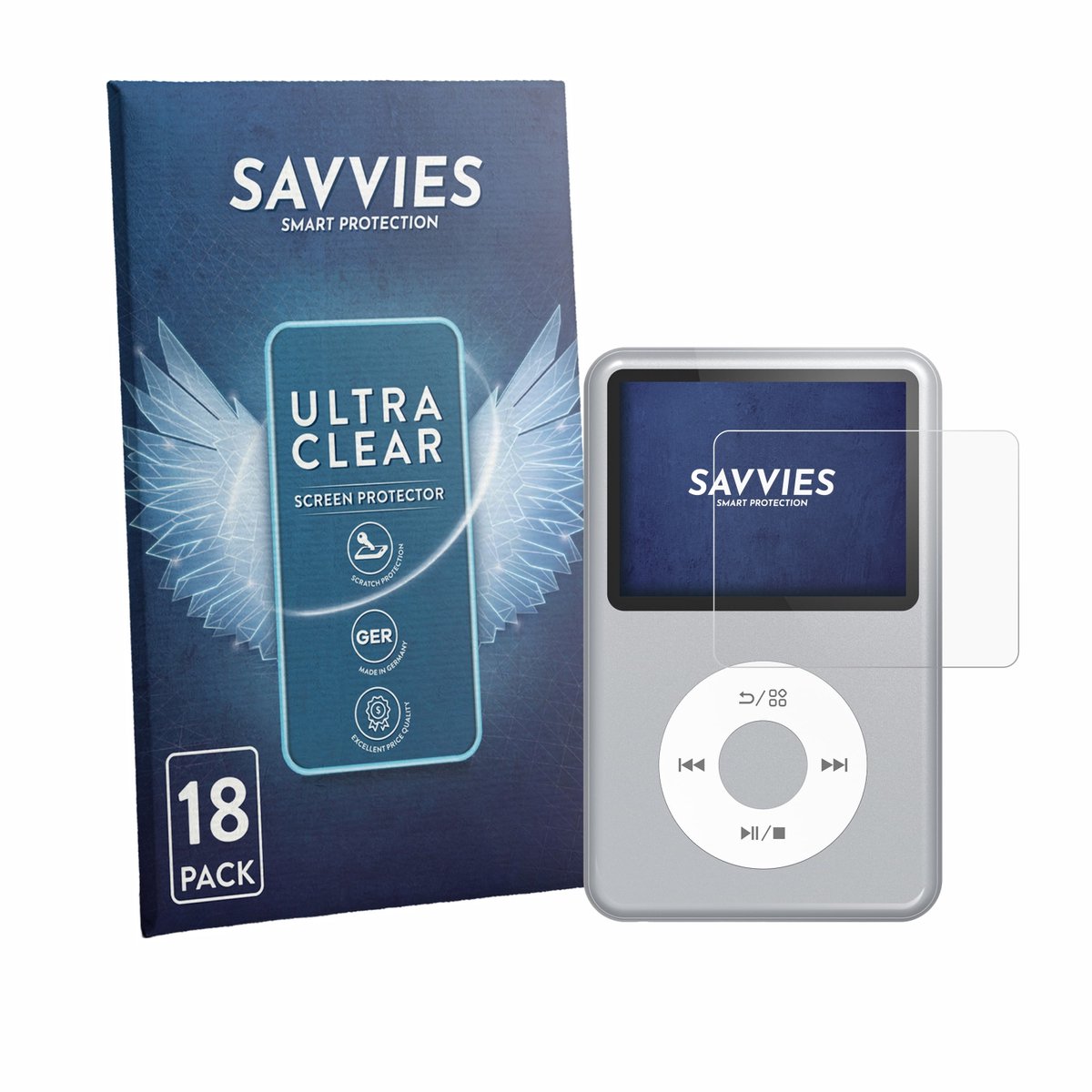 Savvies - Screenprotector voor innioasis Y1 - Folie Beschermfolie transparant 18 Stuks