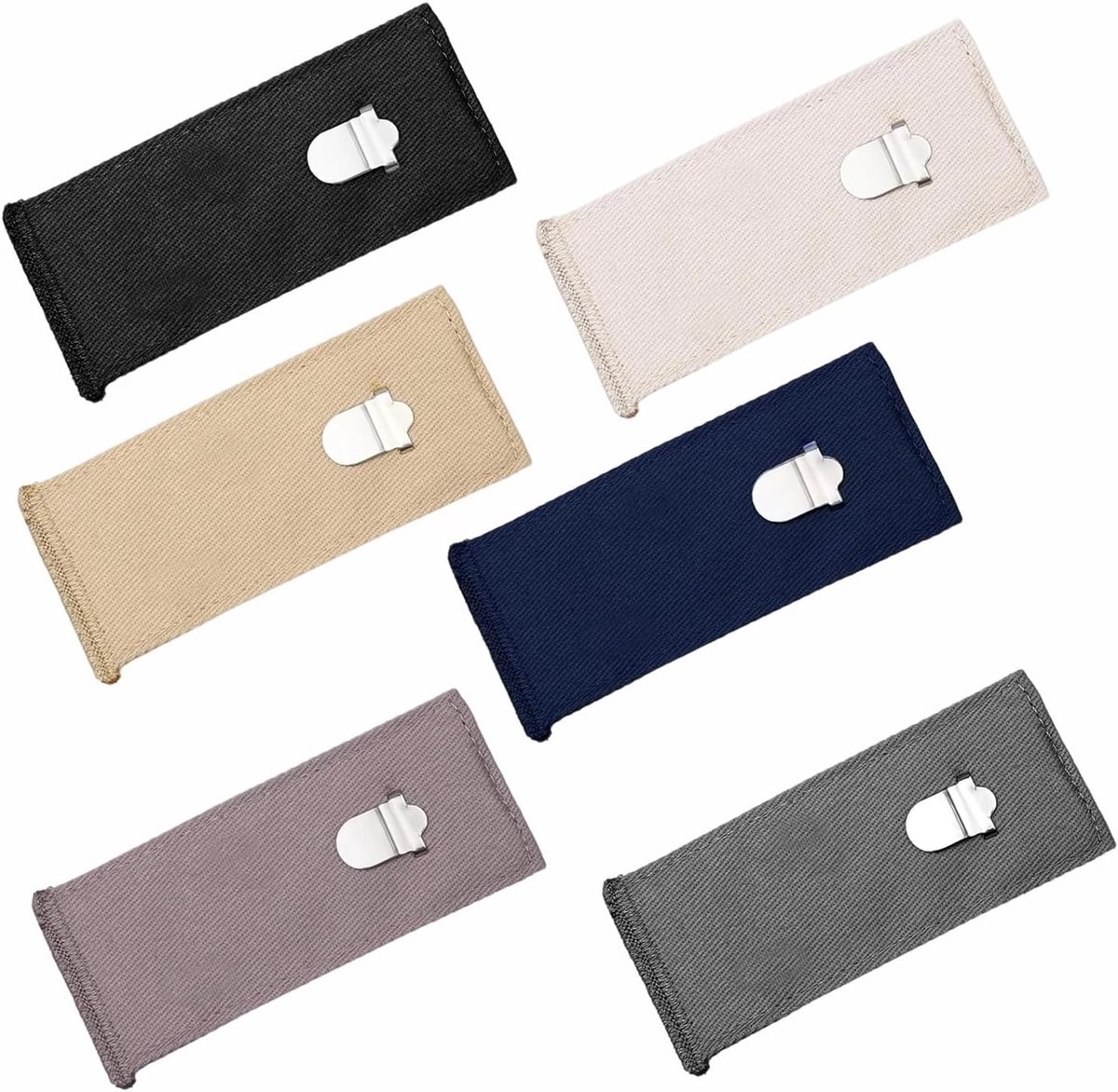 6 stuks broekverlengingen verstelbare broekbandverlenging met metalen haak button broek extender voor broeken rokken zwangerschapsbroek