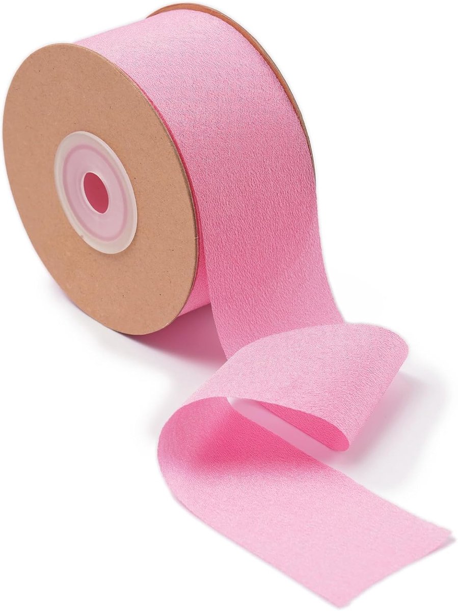chiffon Zijden Satijnen Lint 3.8cm x 23m Linten voor Cadeauverpakkingen knutselen Bruiloft boeket Vakantie Kerstmis Verjaardag Decoratie Silk Satin Ribbon