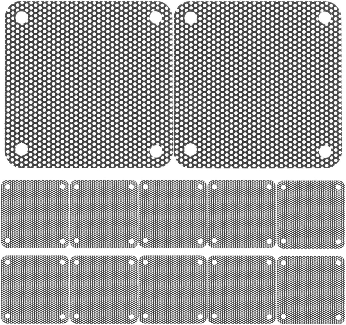 Ventilatorfilter, stoffilter, pc, 20 stuks, van pvc, stofdicht net voor computerventilatoren en elektronische apparaten, beschermt vuil, duurzaam en praktisch