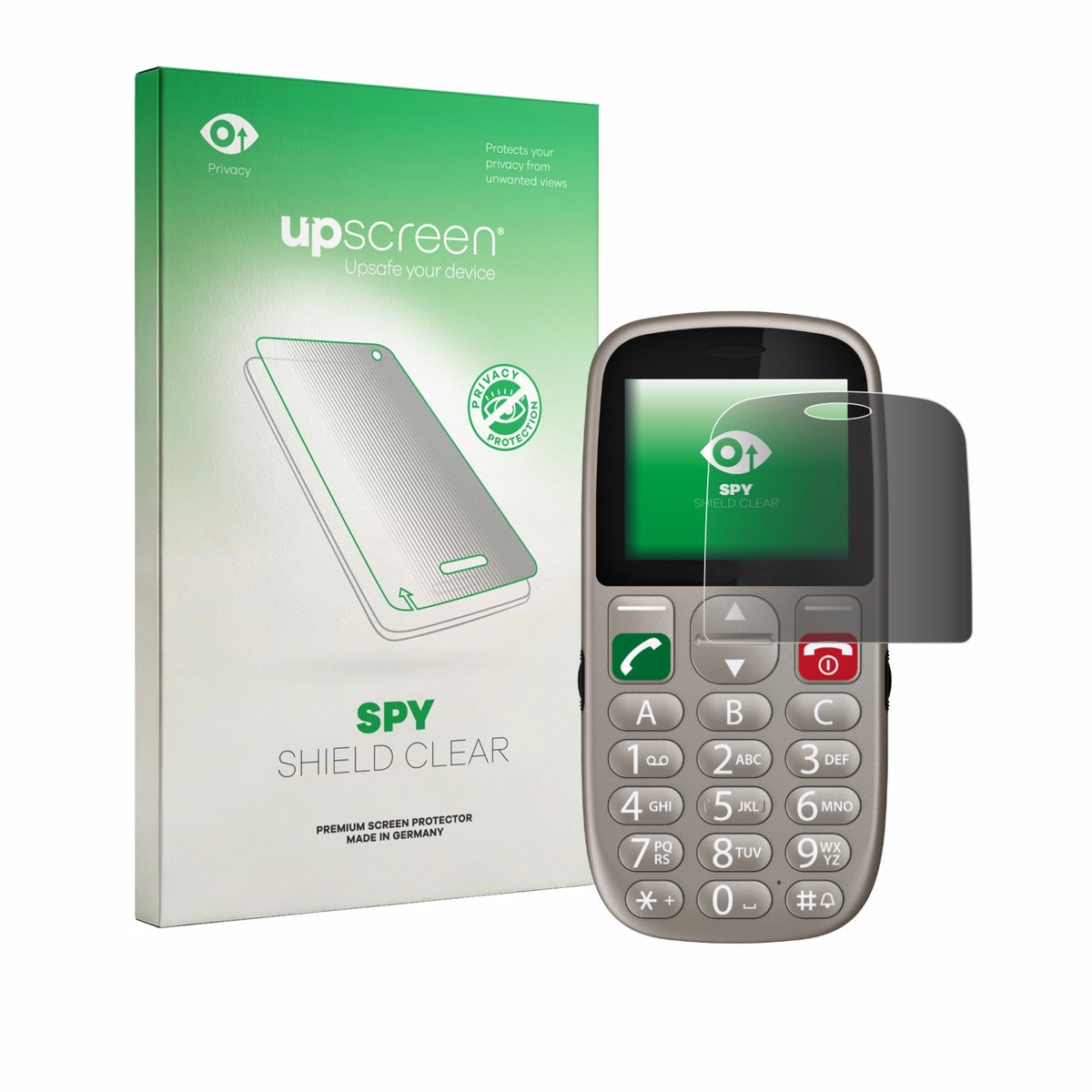upscreen - privacy screenprotector voor Gigaset GL395 - Folie Beschermfolie Blauwlichtfilter