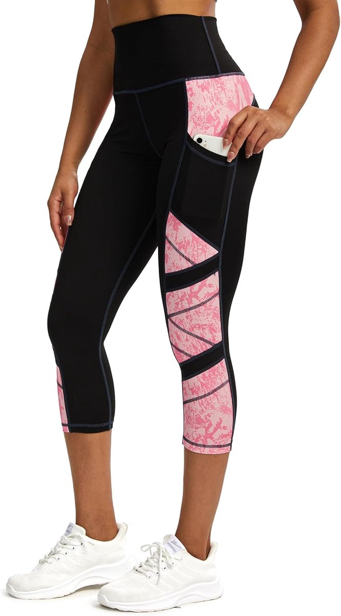 dames 3/4 joggingbroek dames met zakken, sportlegging dames
