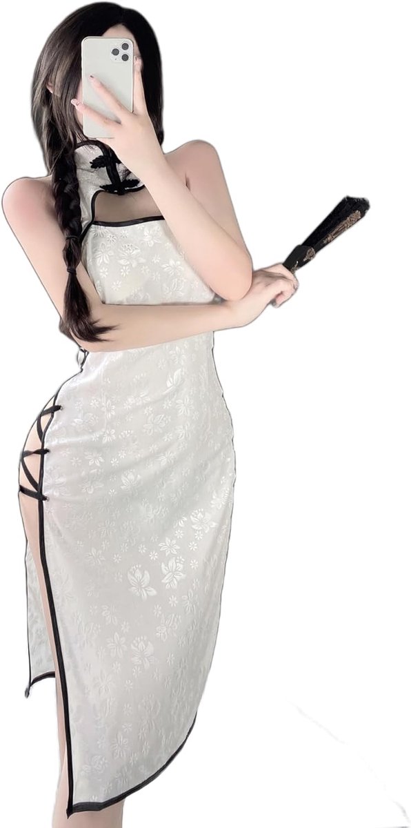 Sexy Cosplay Lingerie Qipao Kostuum Cheongsam Jurk Voor Vrouwen Anime
