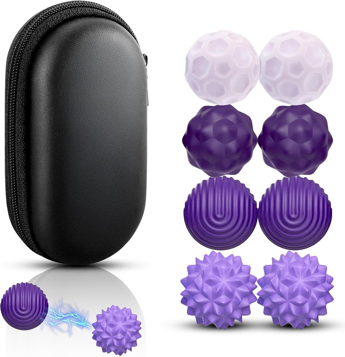 Set van 8 magnetische sensorspeelgoed, anti-stress speelgoed met