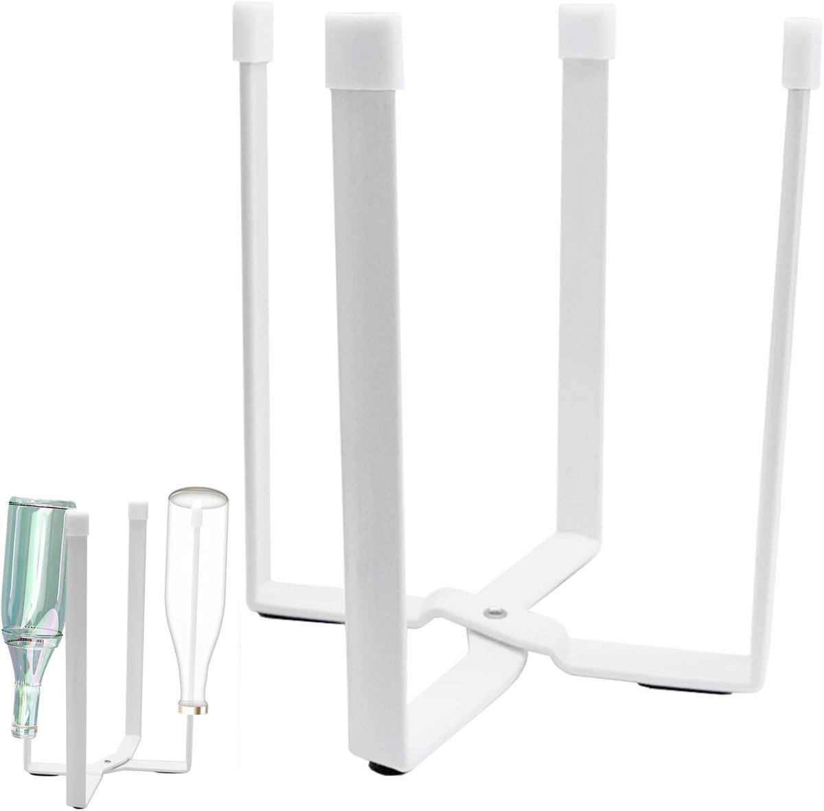 Afwasdrainer Fles Vouwbaar (15.2 x 13.5 cm) - Stabiele Flesstandaard - Collapsibel Flesdroger - SnelShoppen