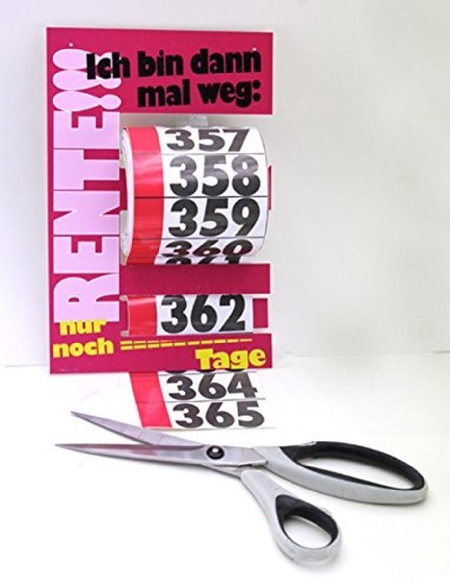 Omgoods - - Aftelkalender: 365 Dagen tot Pensioen met Stickers