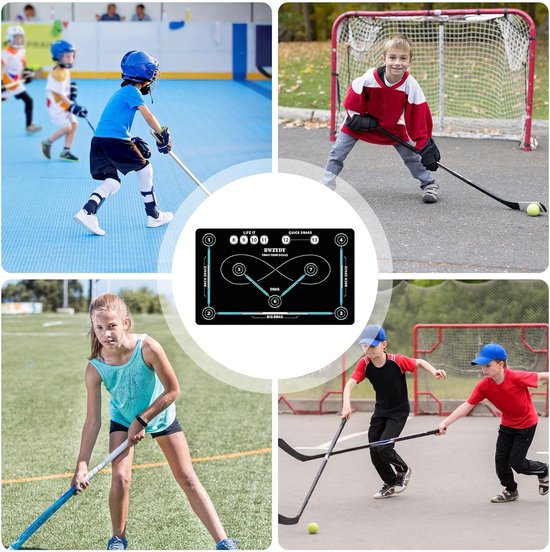 Voetbal Training Mat - Dribbel Pad - Voetbal Vaardigheden Verbeteren - Antislip Oefenoppervlak - 80 x 120 cm - Grijs — afbeelding 5