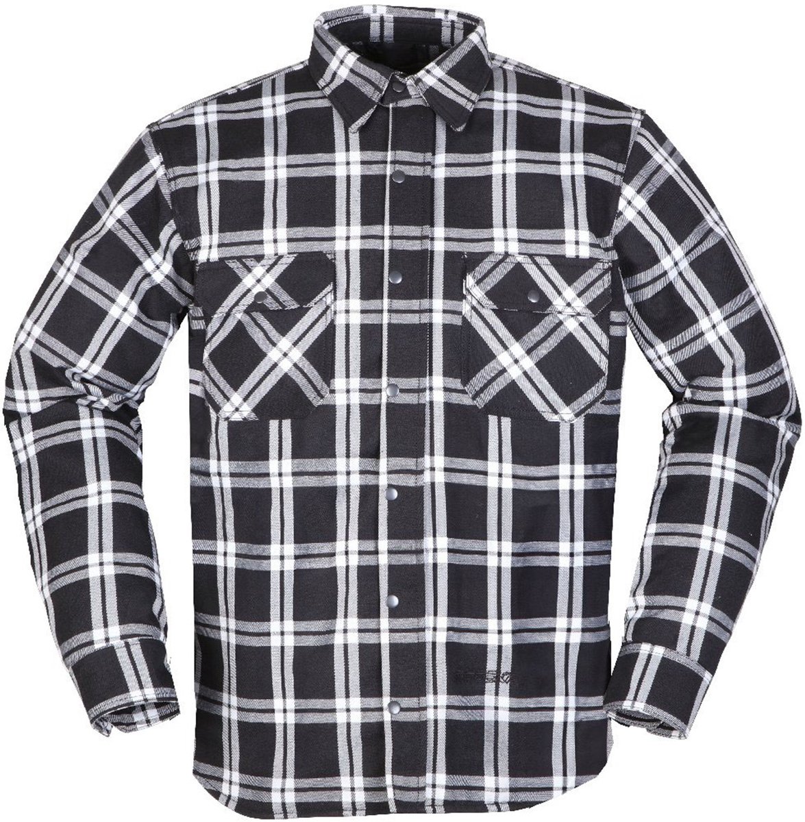 Modeka Colden Motoshirt Zwart Wit - Jas