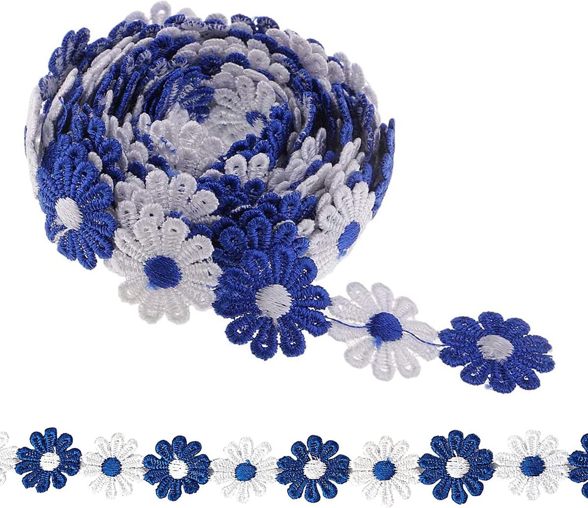 5 yards 2,5 cm applique naaien randen bloem borduurwerk kant lint