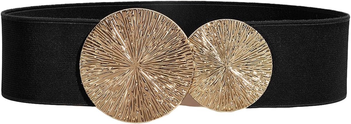 Brede elastische tailleriem voor dames, retro, rekbare riem, jurk