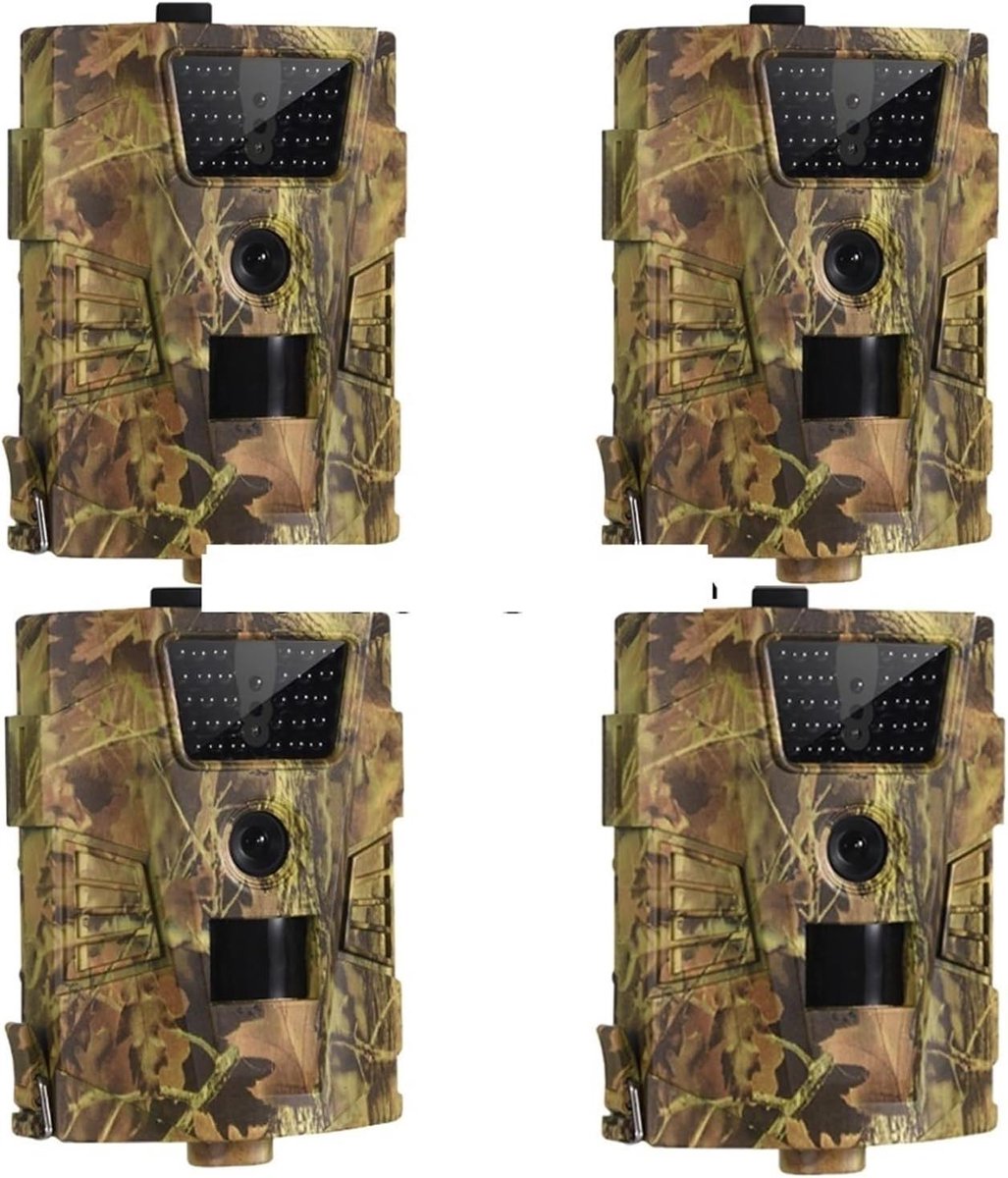 Wildcamera Set - Trail Camera - Wildlife Observatie - 30 IR LEDs Nachtzicht - 12MP Resolutie - Zwart