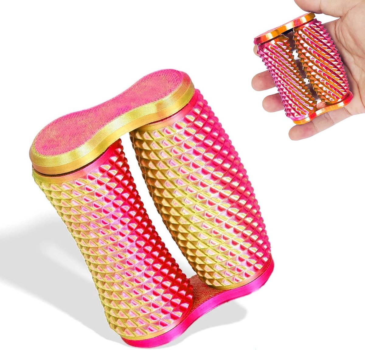 Draagbaar fidget-speelgoed, sensorisch speelgoed, 3D-bedrukt, voor stressvermindering en angst, bevordert concentratie, helderheid, handoefeningen