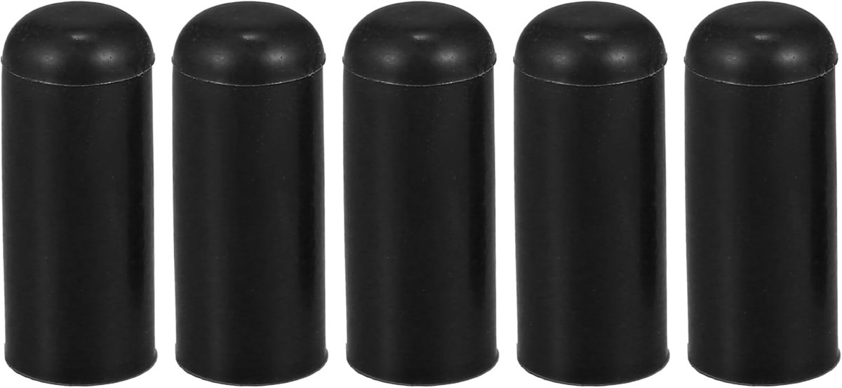 Siliconen slangkap zwart 5 stuks voor auto silicone 24 x 10 mm