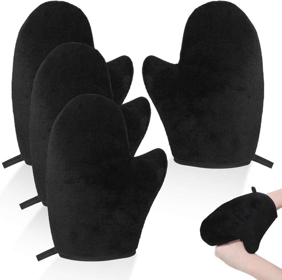 4 stuks zelfbruinende handschoen, applicator