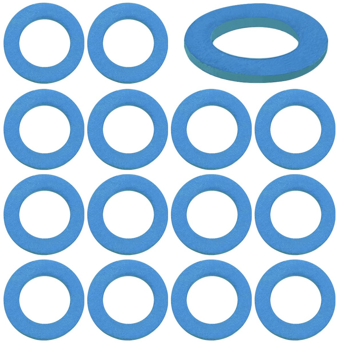 15 stuks onderste eenheid afvoerschroef afdichting 3/8-16 versnellingsbakolie oefafvlasschroef onderlegring vervanging compatibel met Mercury buitenboord Evinrude Mercruiser outdrive Tohatsu Mariner