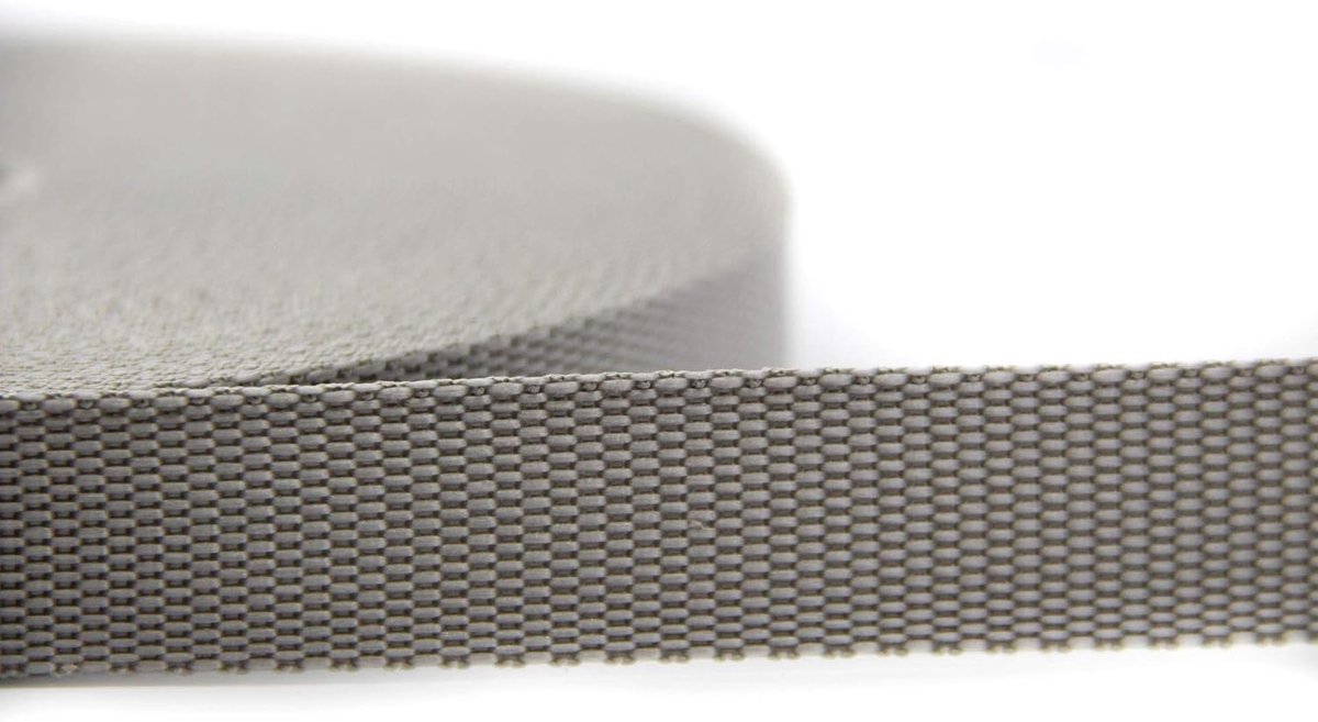 25m riem van 100 polypropyleen (lichtgrijs, 25)