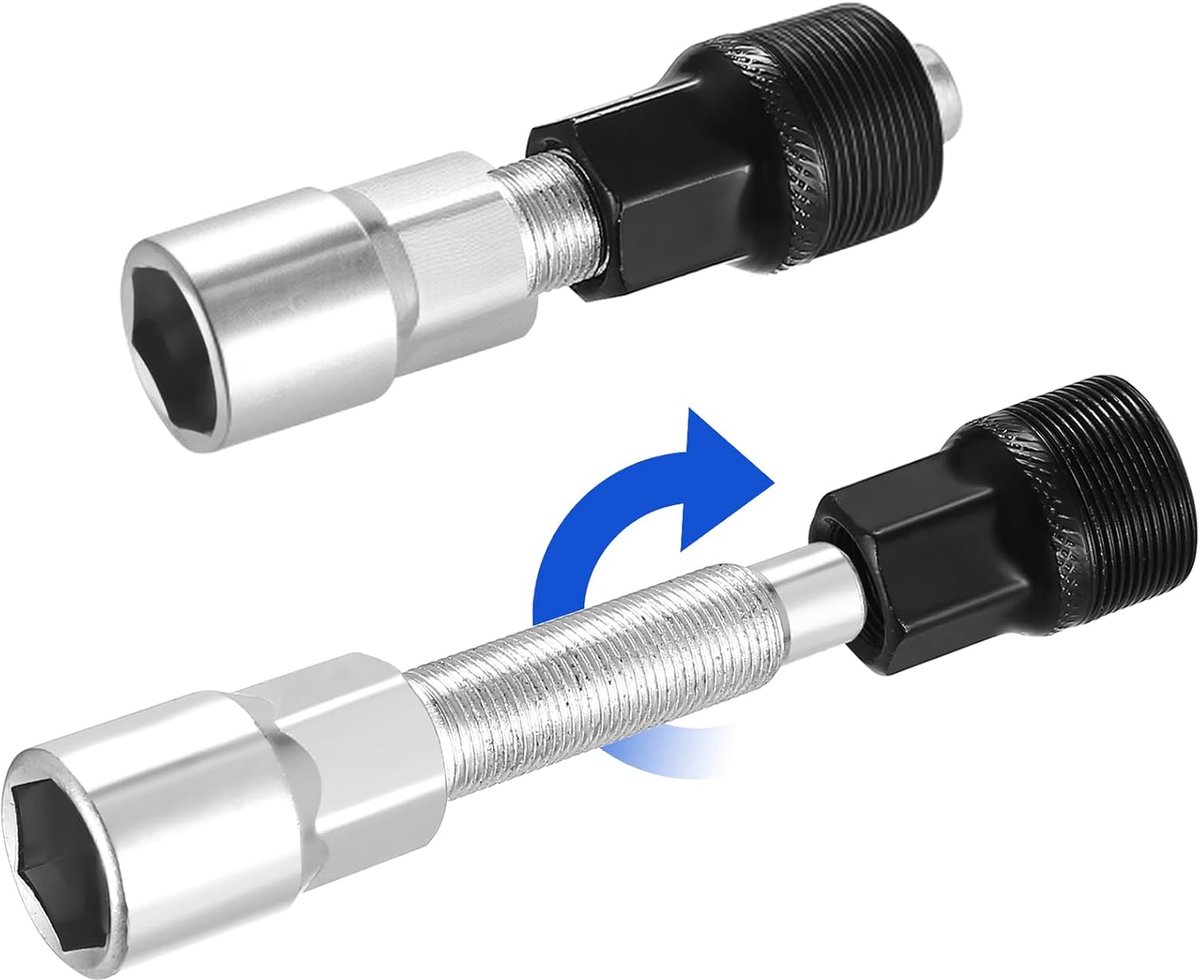 fiets trapas gereedschap fiets krukas gereedschap, 5 stuks fiets cranktrekker en trapas gereedschappen, 16mm trapassleutel fietsgereedschap schroevendraaier verwijderen fietskrukas