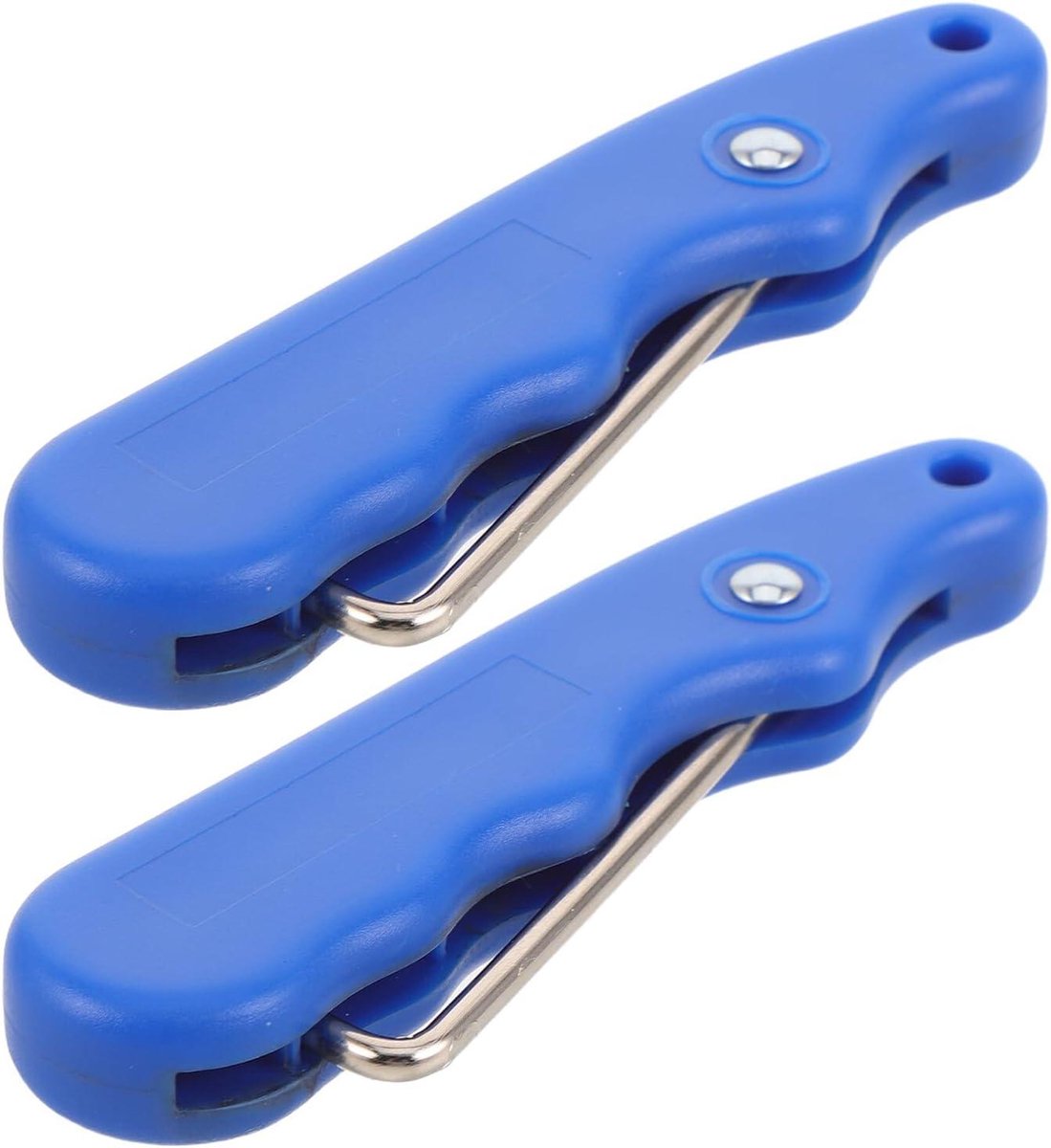 Veterspanner Schaatsen - Schoenenser Veterhaak - Schaatsen Aantrekken - Opvouwbaar Ontwerp - 9.5 x 2.5 x 1 cm - Blauw
